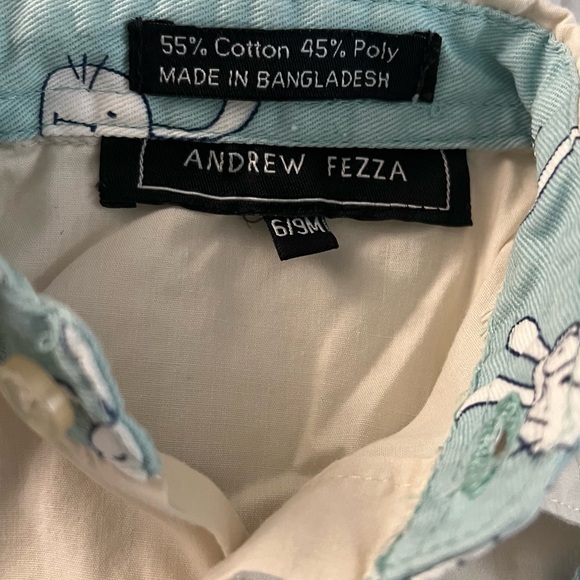 Andrew Fezza adorable Bunny motif two-piece outfit with matching hat - Picture 3 of 4